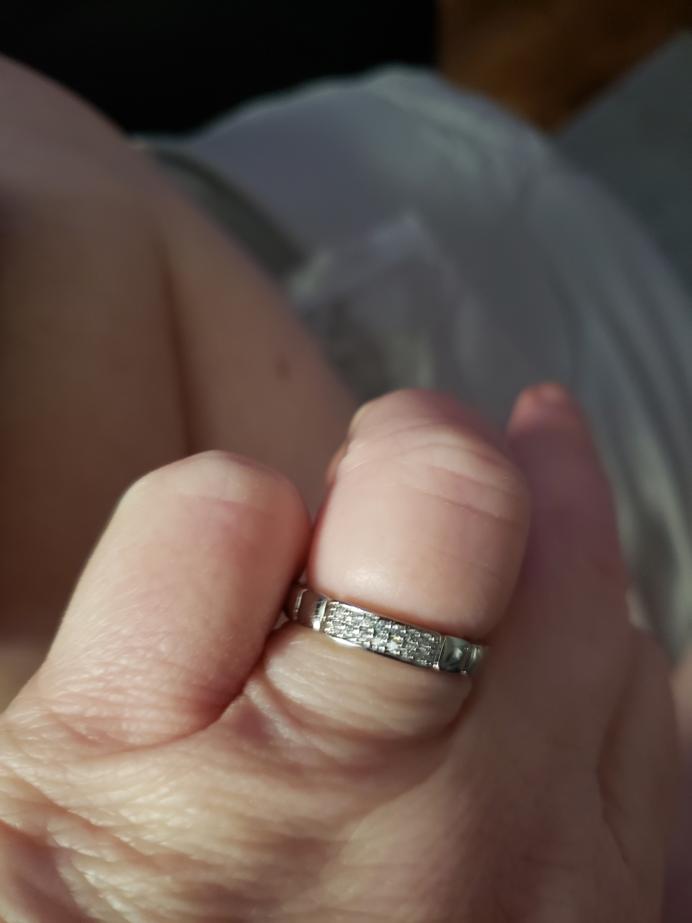 Diamond Accent Silver 925 Band Ring